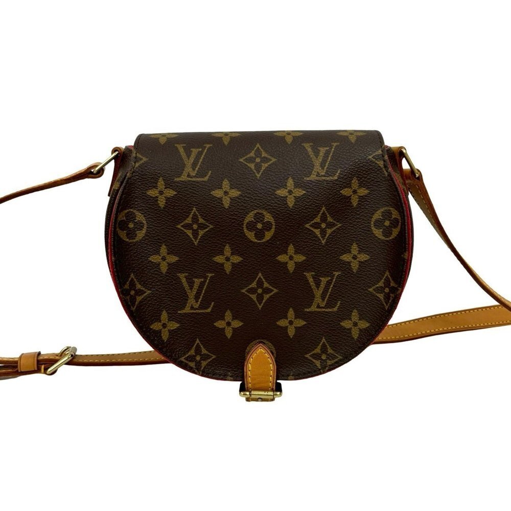 LOUIS VUITTON Brown Monogram Leather Pochette Shoulder Bag